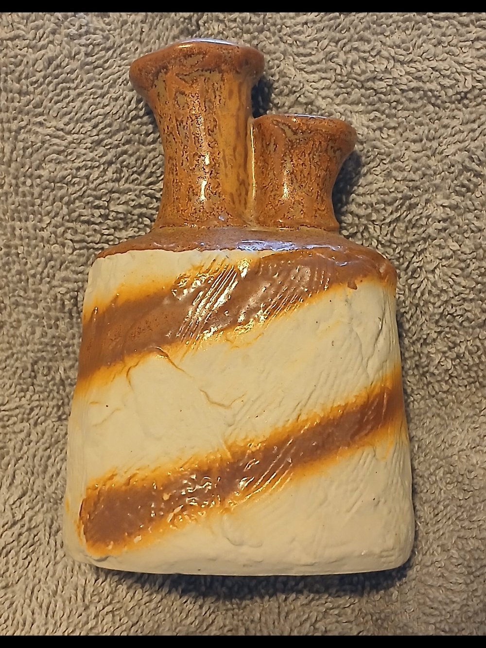 Vintage Ardco Fine Quality Dallas Japan Pottery Rustic Boho Southwest Bud Vase